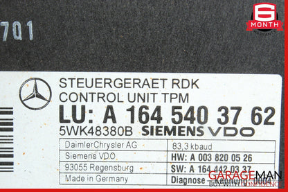 06-09 Mercedes W211 E350 GL450 ML350 Tire Pressure Control Module 1645403762 OEM