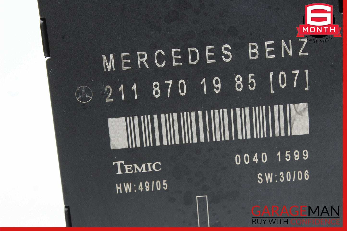 03-09 Mercedes W211 E550 Front Left Driver Side Door Control Module OEM