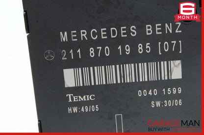 03-09 Mercedes W211 E550 Front Left Driver Side Door Control Module OEM
