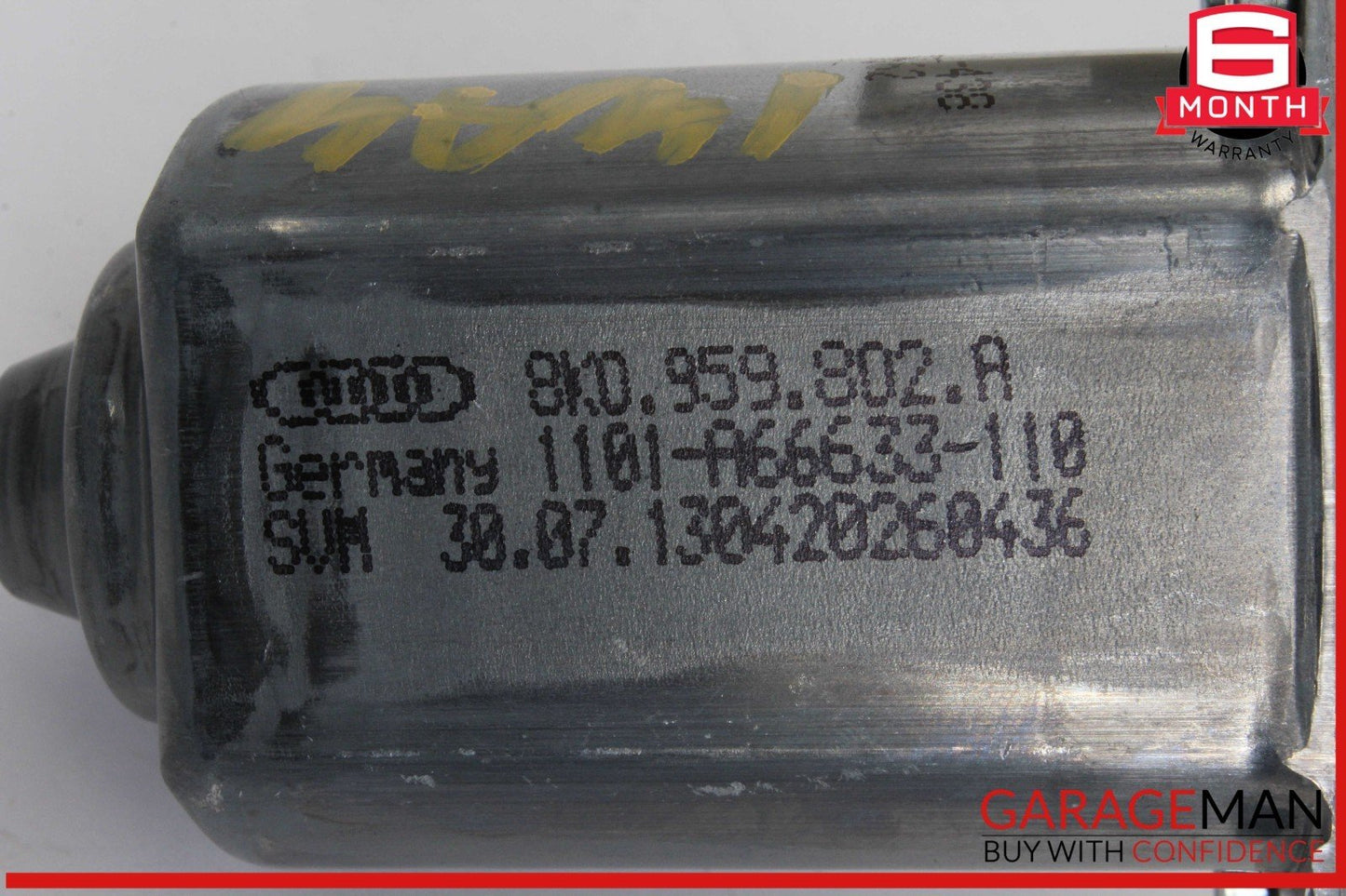 09-16 Audi A4 Front Right Passenger Side Window Regulator Motor 8K0959802A  OEM