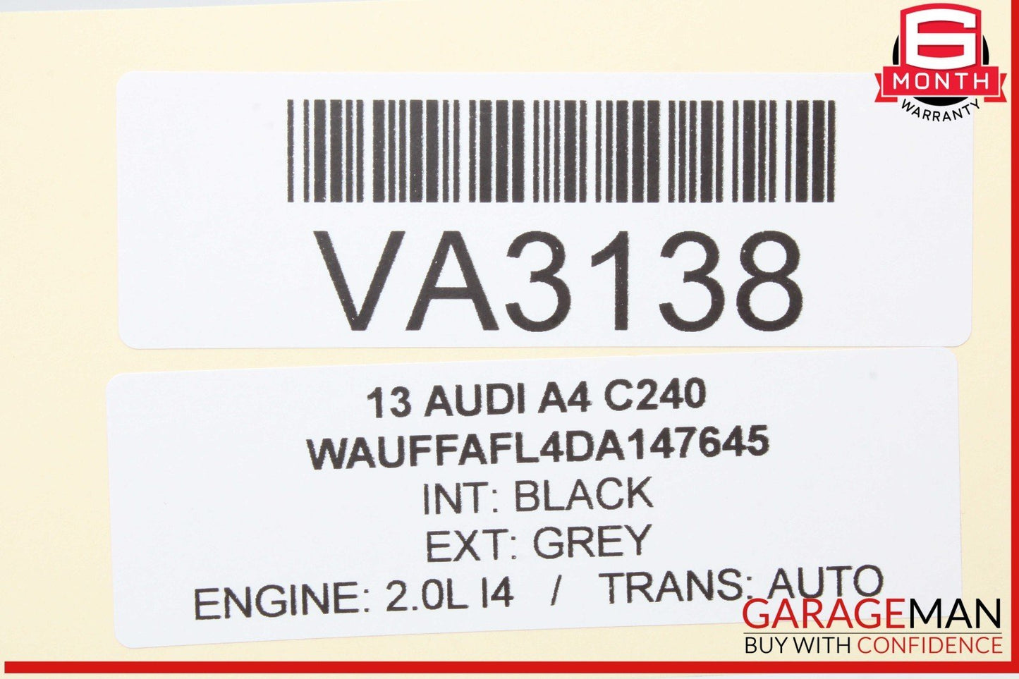 13-16 Audi A4 Quattro Front Right Side Foglight Fog Light Lamp 8K0941700C OEM