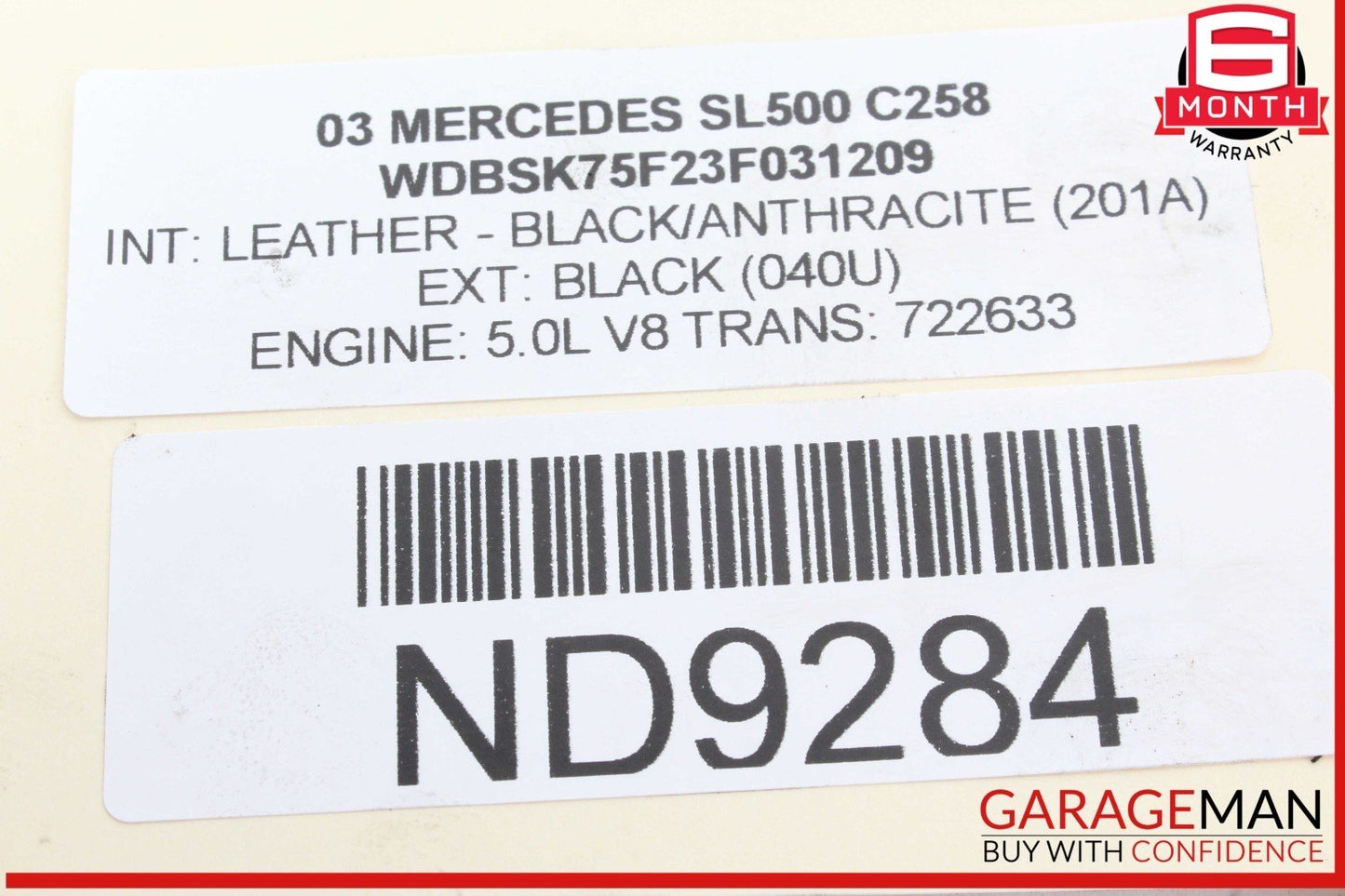 00-06 Mercedes R230 SL500 Front ABC Hydraulic Valve Block Suspension Pump OEM