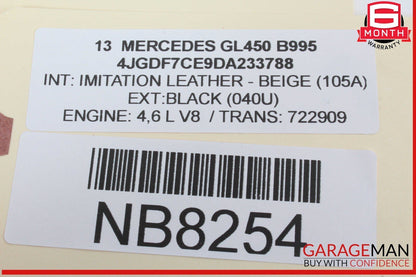 12-16 Mercedes X166 GL450 ML400 Dash Dashboard Center A/C Air Bezel Trim OEM
