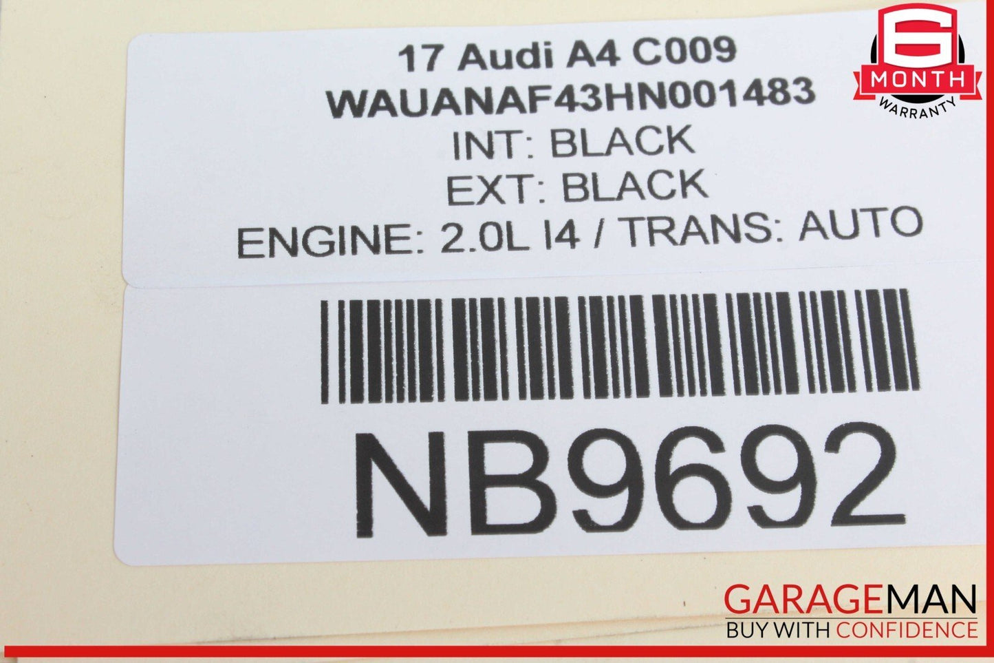 17-24 Audi A4 Quattro Rear Trunk Lid Release Handle w/ Camera 3V0827566C OEM