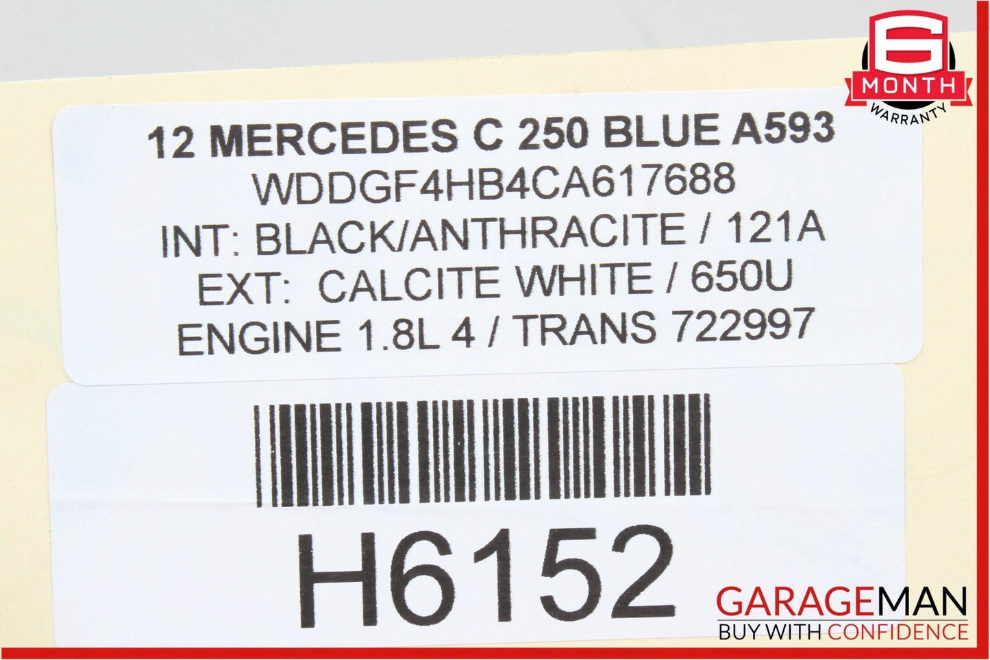 08-14 Mercedes W204 C250 C300 C350 Front Left Bumper Impact Absorber Bracket OEM