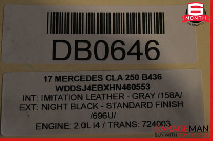 14-18 Mercedes W117 CLA250 2.0 Automatic Transmission Gearbox 460553 OEM 83k
