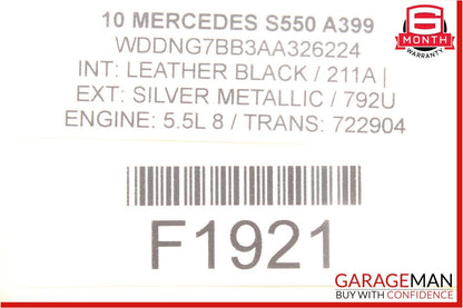 10-13 Mercedes W221 S63 AMG S550 Front Right Side Seat Occupant Sensor Module