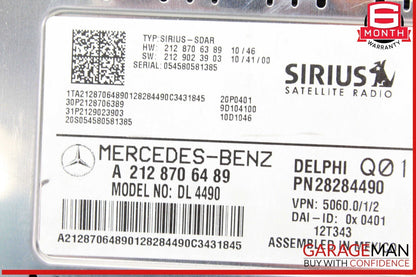 12-14 Mercedes W204 C250 CGI  Sirius Satellite Radio Receiver 2128706489 OEM