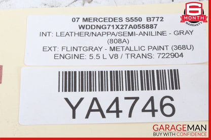 07-14 Mercedes W221 S550 S400 CL550 Dashboard Dash Control Switch Panel OEM