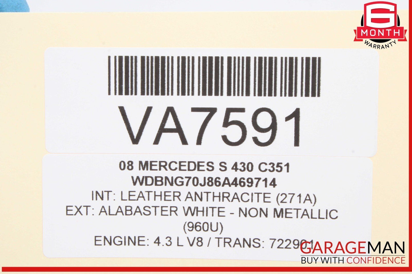 03-11 Mercedes W220 S430 E550 Central Gateway Control Module Unit 2208206385 OEM