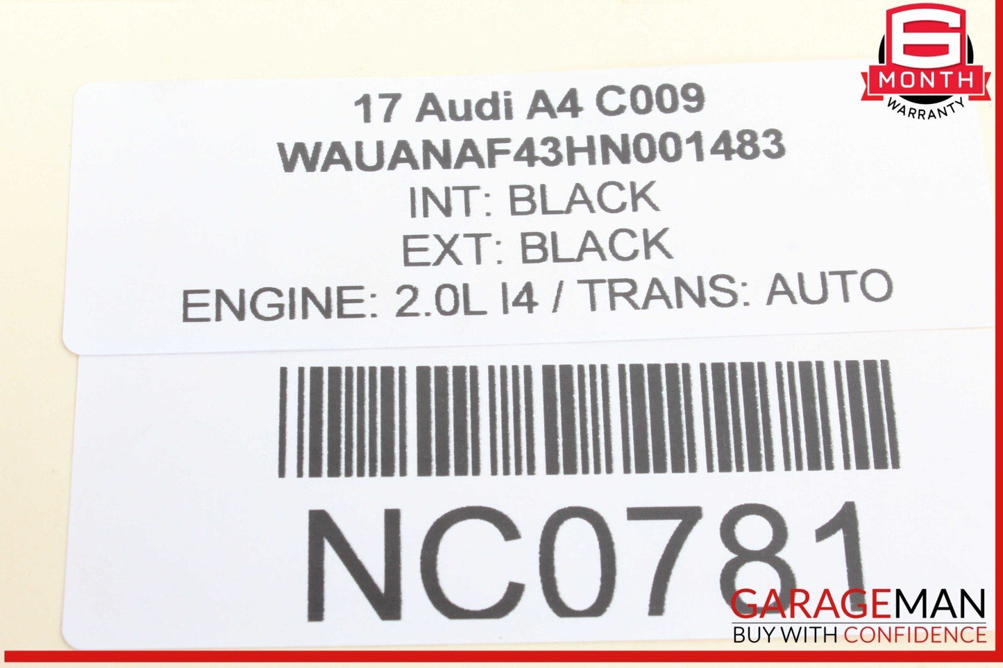 17-24 Audi A4 Quattro Rear Left or Rear Right Side CV Axle Shaft 8W0501203D OEM