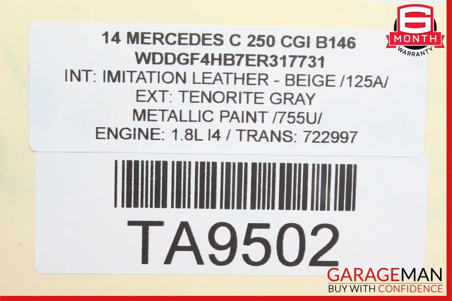 12-15 Mercedes W204 C250 SLK250 M271 1.8L Engine Throttle Body 2661410525 OEM