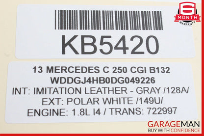 12-14 Mercedes W204 C350 C250 Front Left Dash AC A/C Air Vent Grill Cover Black