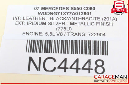07-10 Mercedes W221 S550 CL550 Speedometer Odometer Instrument Cluster Gauge OEM