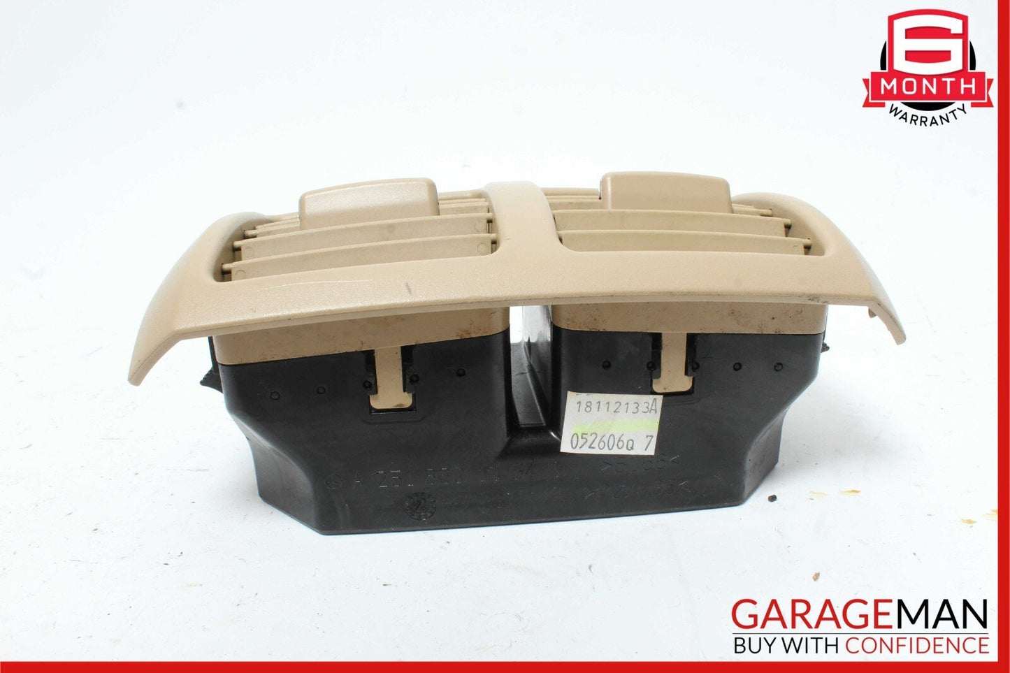 06-09 Mercedes W251 R350 R500 Rear Center Console AC A/C Air Vent Grille Brown