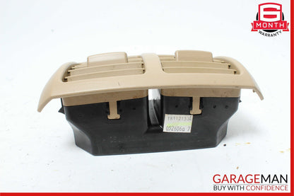 06-09 Mercedes W251 R350 R500 Rear Center Console AC A/C Air Vent Grille Brown