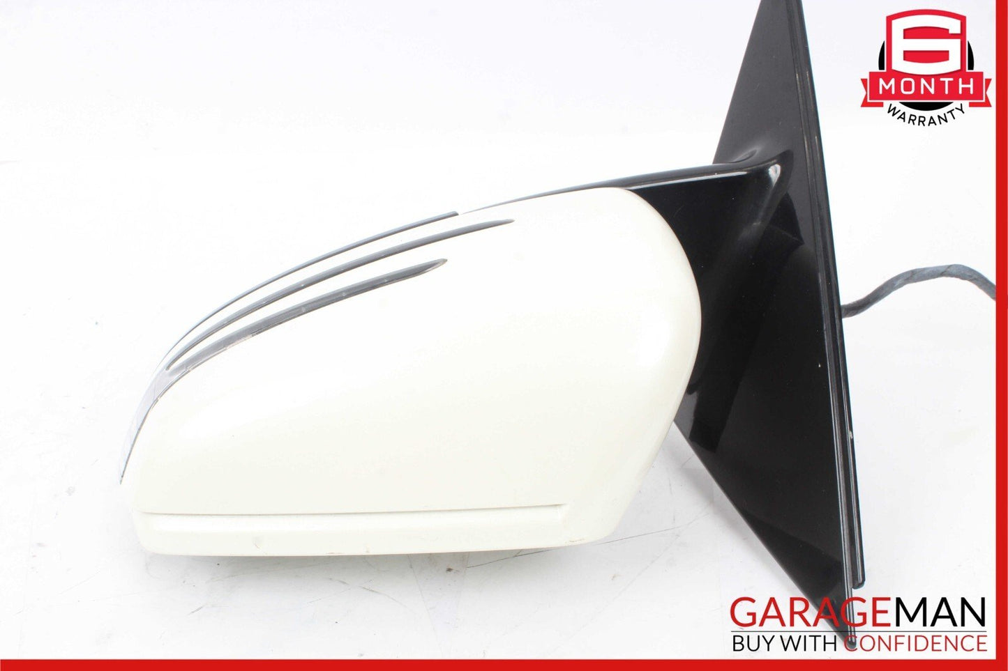 10-13 Mercedes W221 S63 AMG Front Left Driver Side Mirror Door Rear View White
