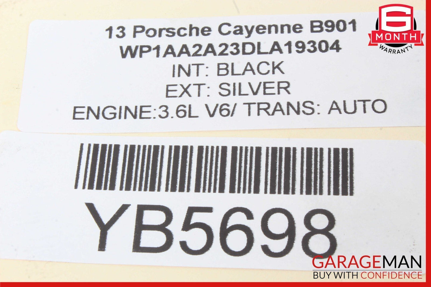11-18 Porsche Cayenne 958 S Rear Right Side Door Window Regulator Motor Unit OEM