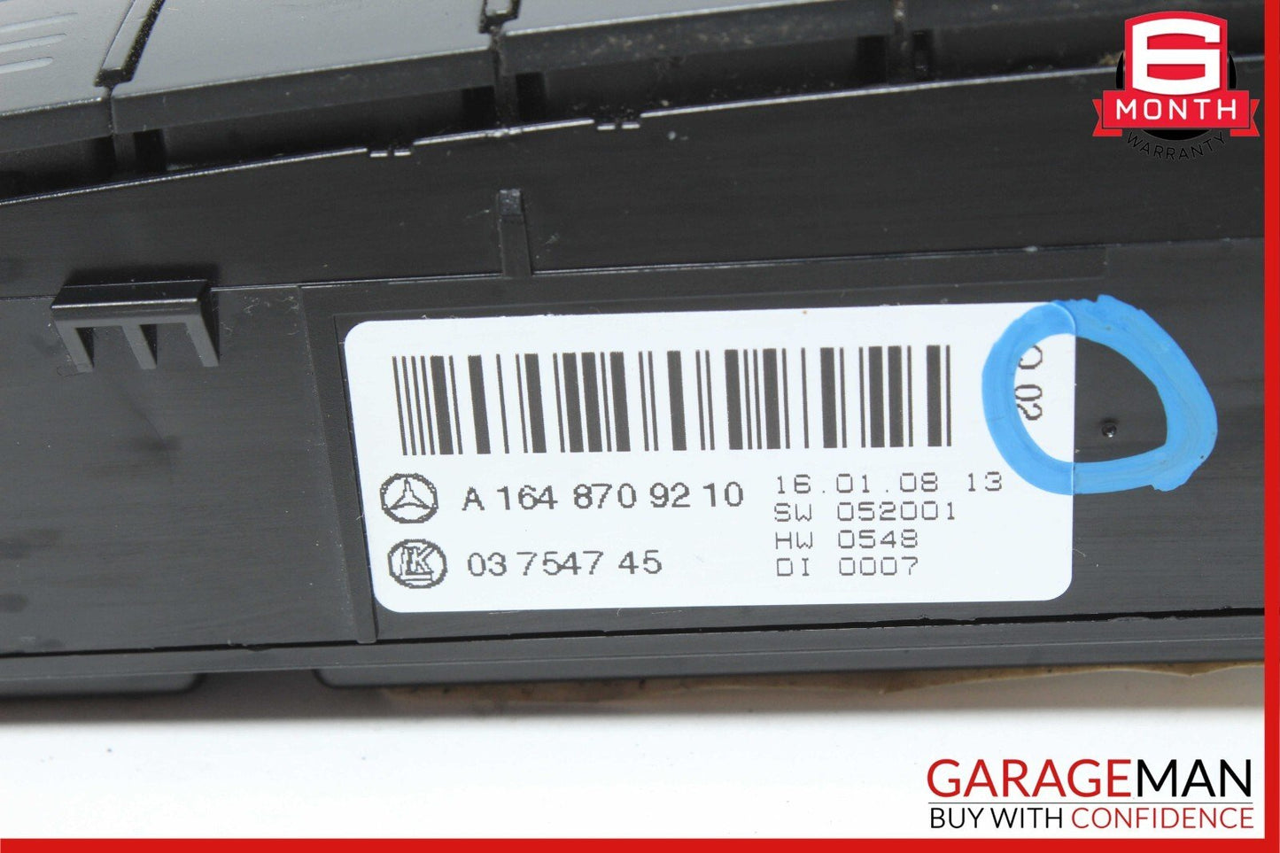 06-12 Mercedes GL550 ML550 GL450 Hazard Light Switch Control Panel Module Unit