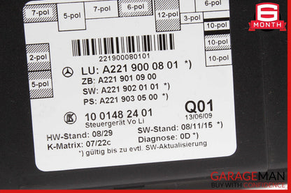 07-13 Mercedes W221 S550 S400 S350 Front Left Door Control Module 2219000801 OEM