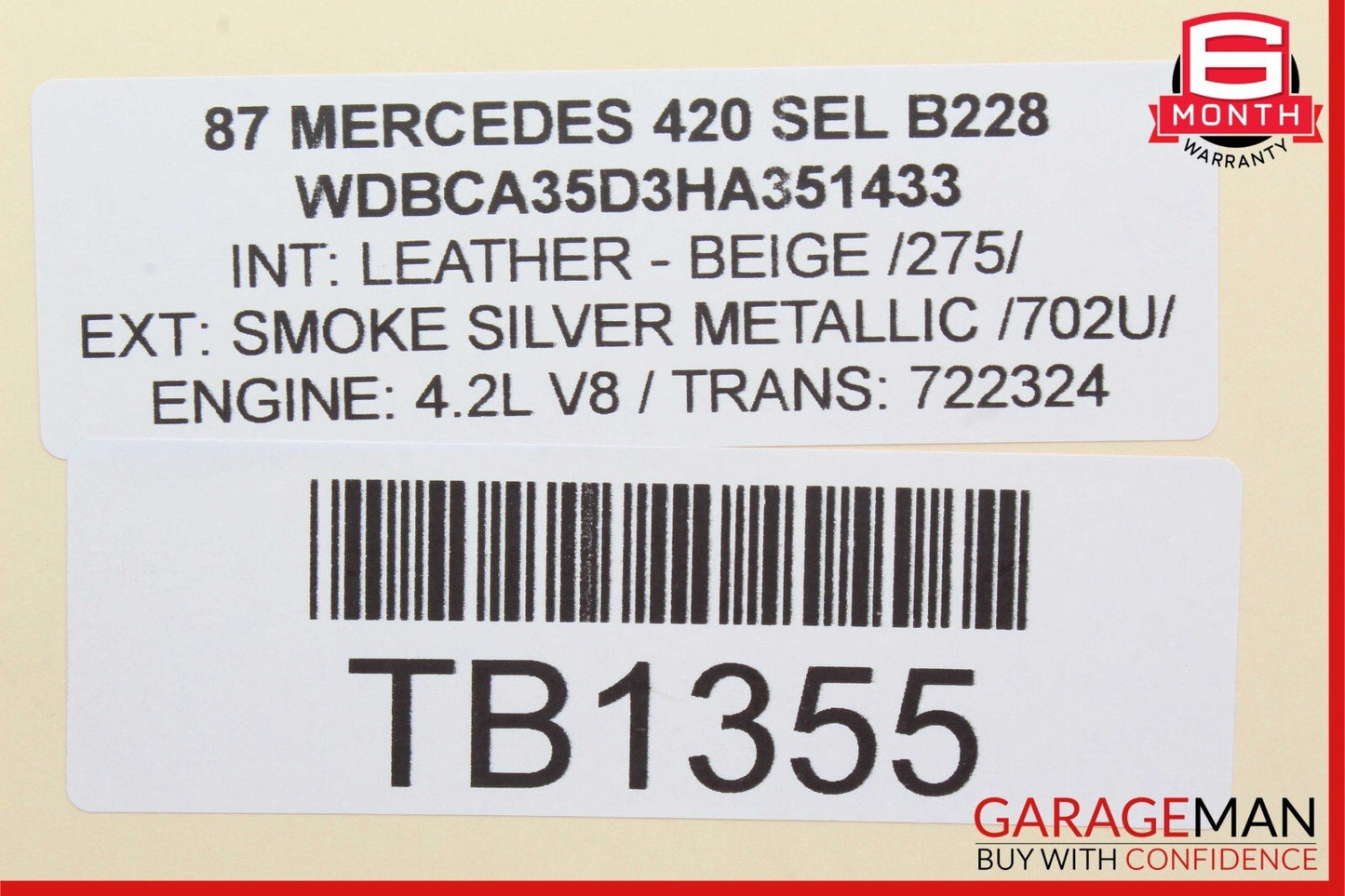 86-95 Mercedes R129 300SL 500SL 420SEL ABS Anti Lock Brake Control Module Unit