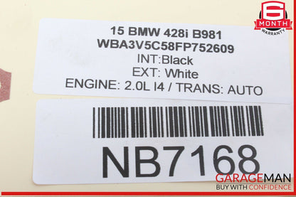 14-16 BMW 428i 435i Engine Cooling Radiator Fan Motor 8641947 OEM