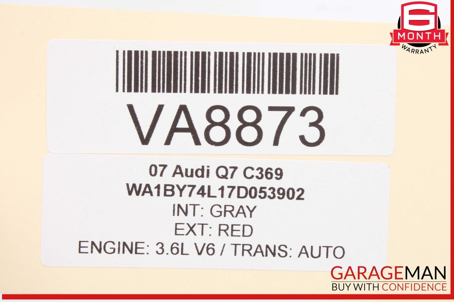 07-09 Audi Q7 AC A/C Air Conditioning Compressor 7L6820803G OEM