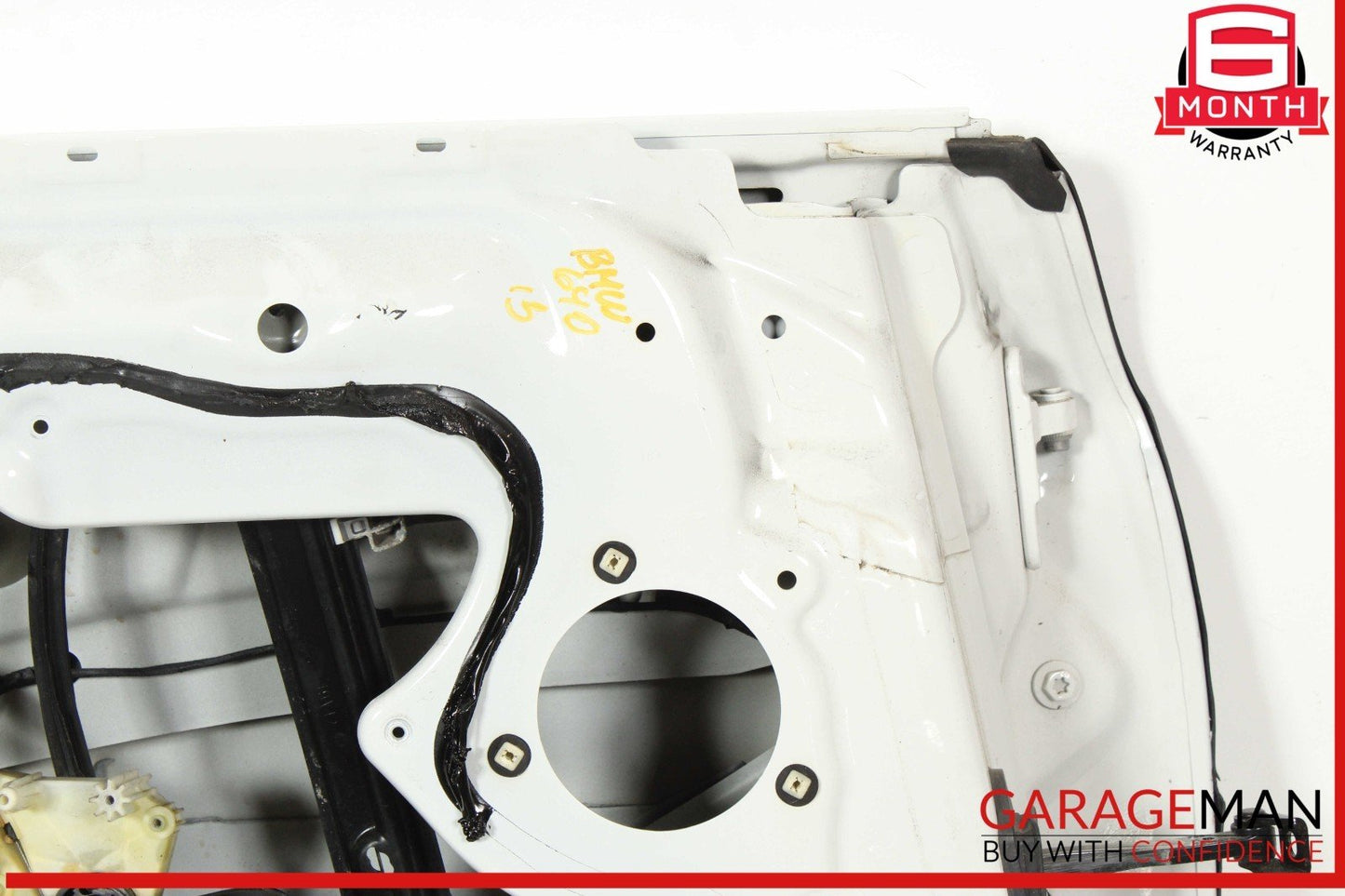 13-19 BMW 650i F06 Rear Left Driver Side Door Exterior Shell White OEM