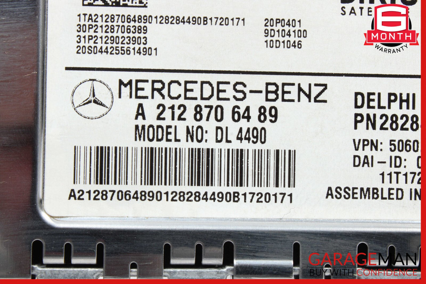 12-15 Mercedes E350 SLK350 GLK350 Sirius Satellite Radio Receiver Module Unit