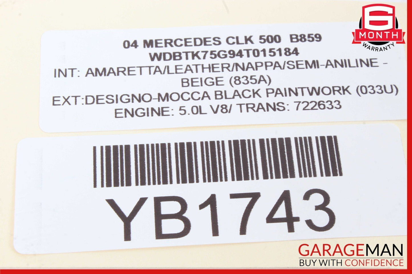 03-09  Mercedes-Benz CLK 500 Front Right Door Lock Latch 004138112633