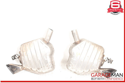 12-17 Audi A7 Rear Left & Right Side Exhaust Muffler Tips Set of 2 Pc OEM