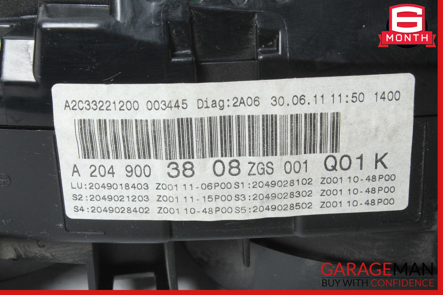12-14 Mercedes W204 C250 C300 C350 Instrument Speedometer Cluster OEM