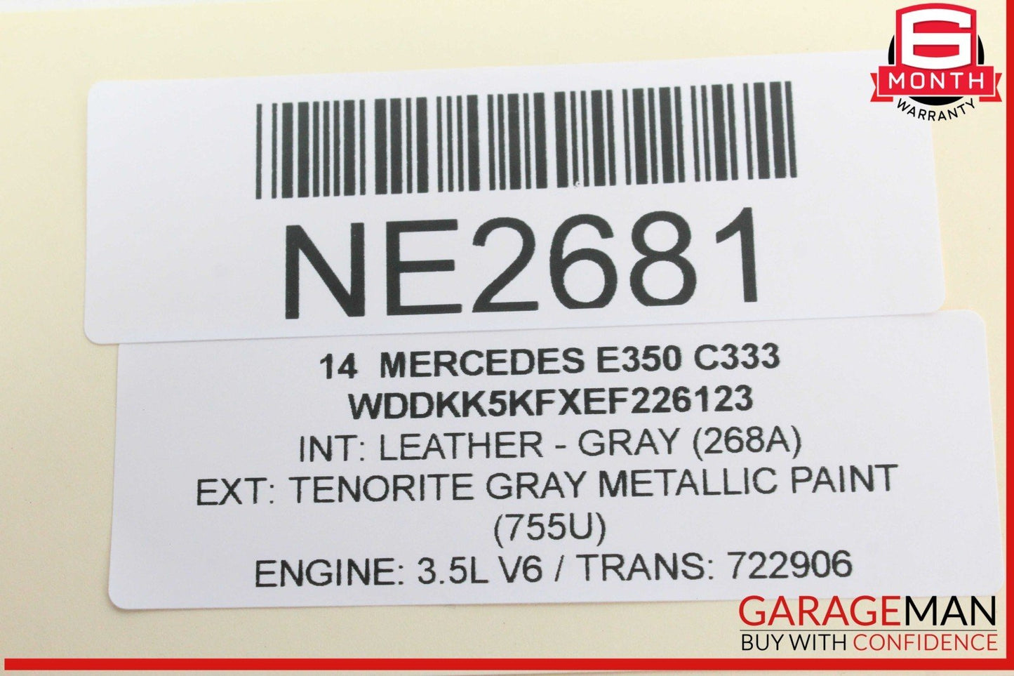 08-18 Mercedes W212 E350 Rear Left Driver Side Door Control Module Unit OEM