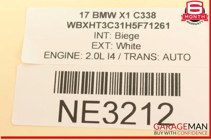 16-22 BMW X1 F48 Upper and Lower Steering Column Housing Trim Cover 9263346 OEM