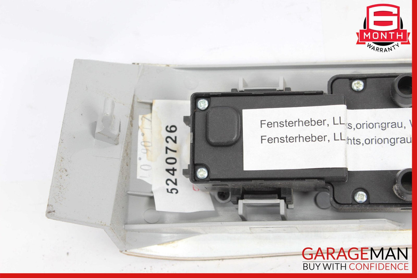 00-02 Mercedes W220 S55 Front Left Driver Side Master Window Switch Panel Wood