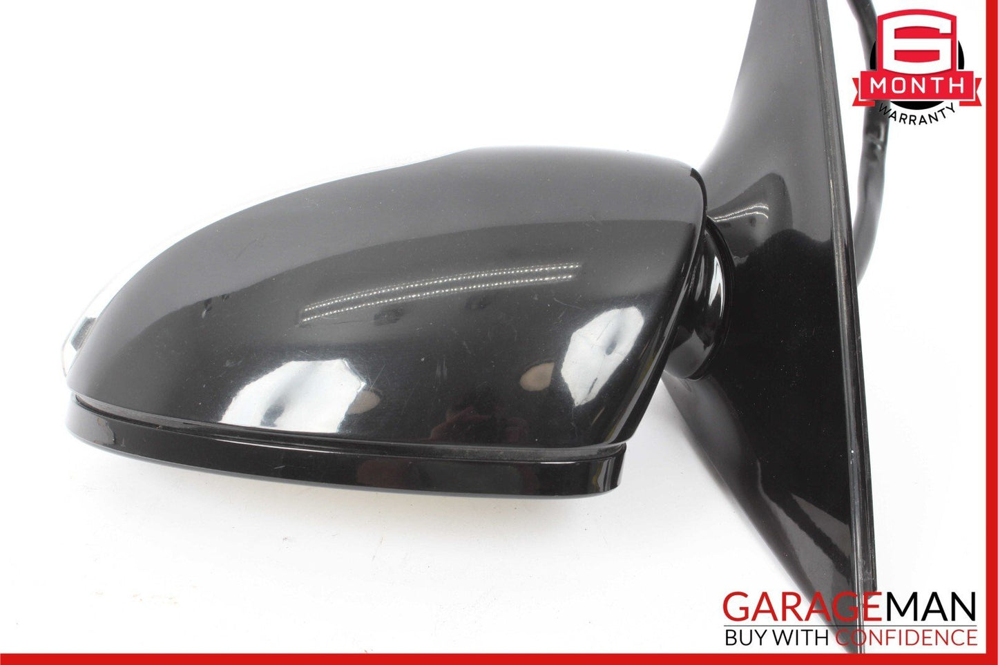 07-09 Mercedes W221 S550 S600 Front Left Side Mirror Door Rear View Black OEM