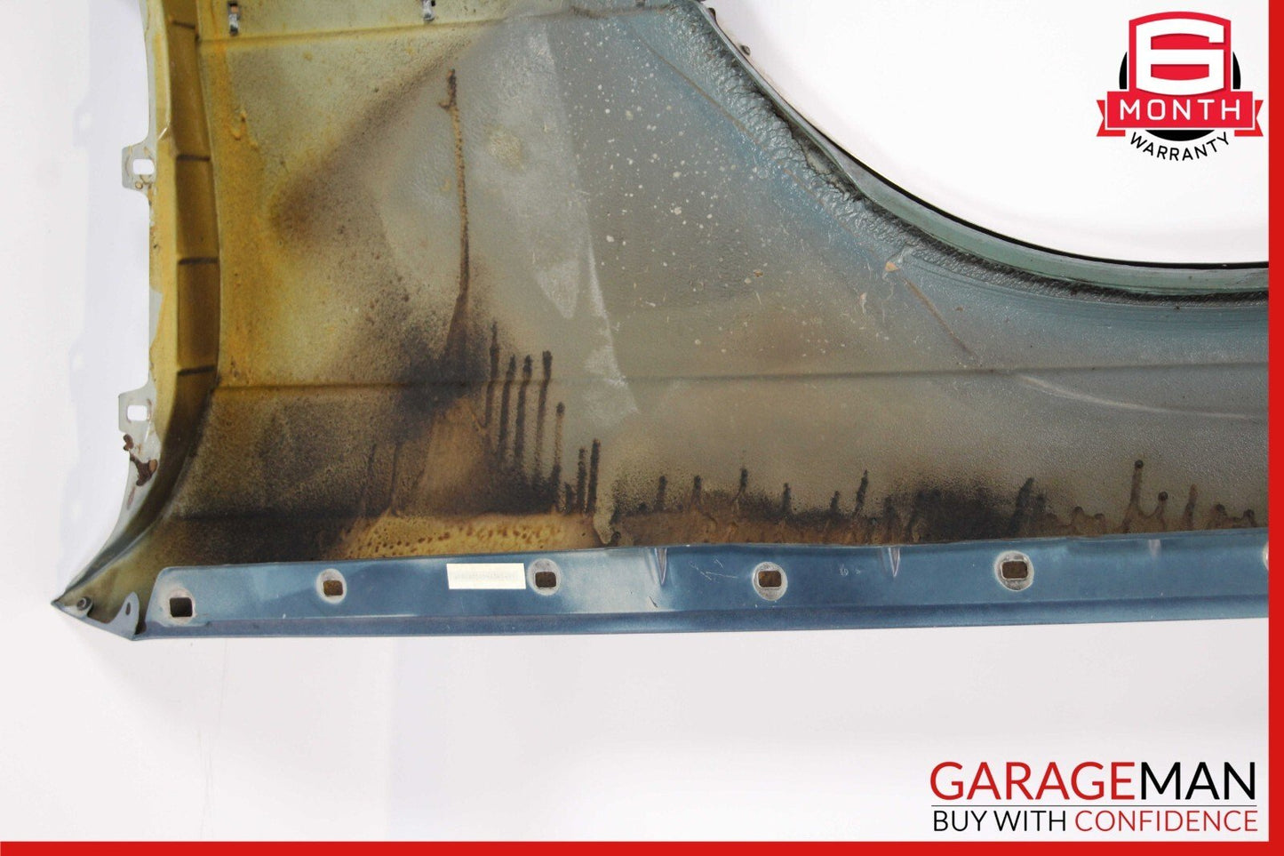 79-91 Mercedes W126 420SEL Front Right Side Wing Fender Panel Diamond Blue OEM