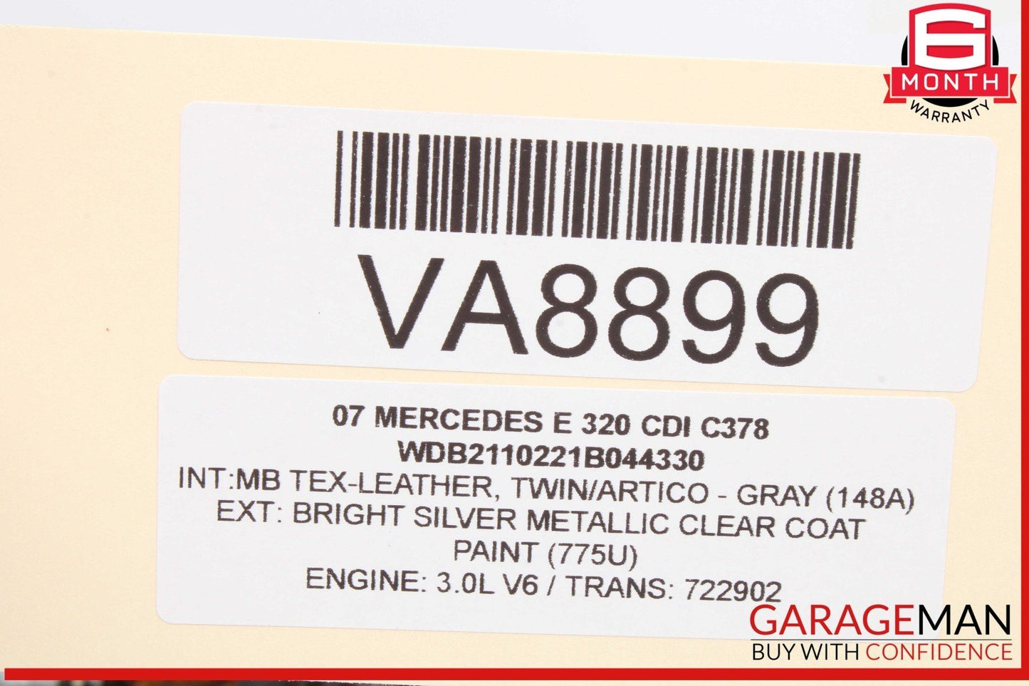 05-09 Mercedes W211 E320 CDI Diesel Turbo Charger Turbocharger Assembly OEM