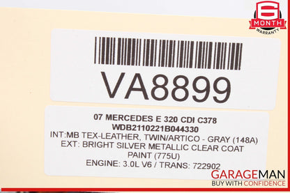 05-09 Mercedes W211 E320 CDI Diesel Turbo Charger Turbocharger Assembly OEM