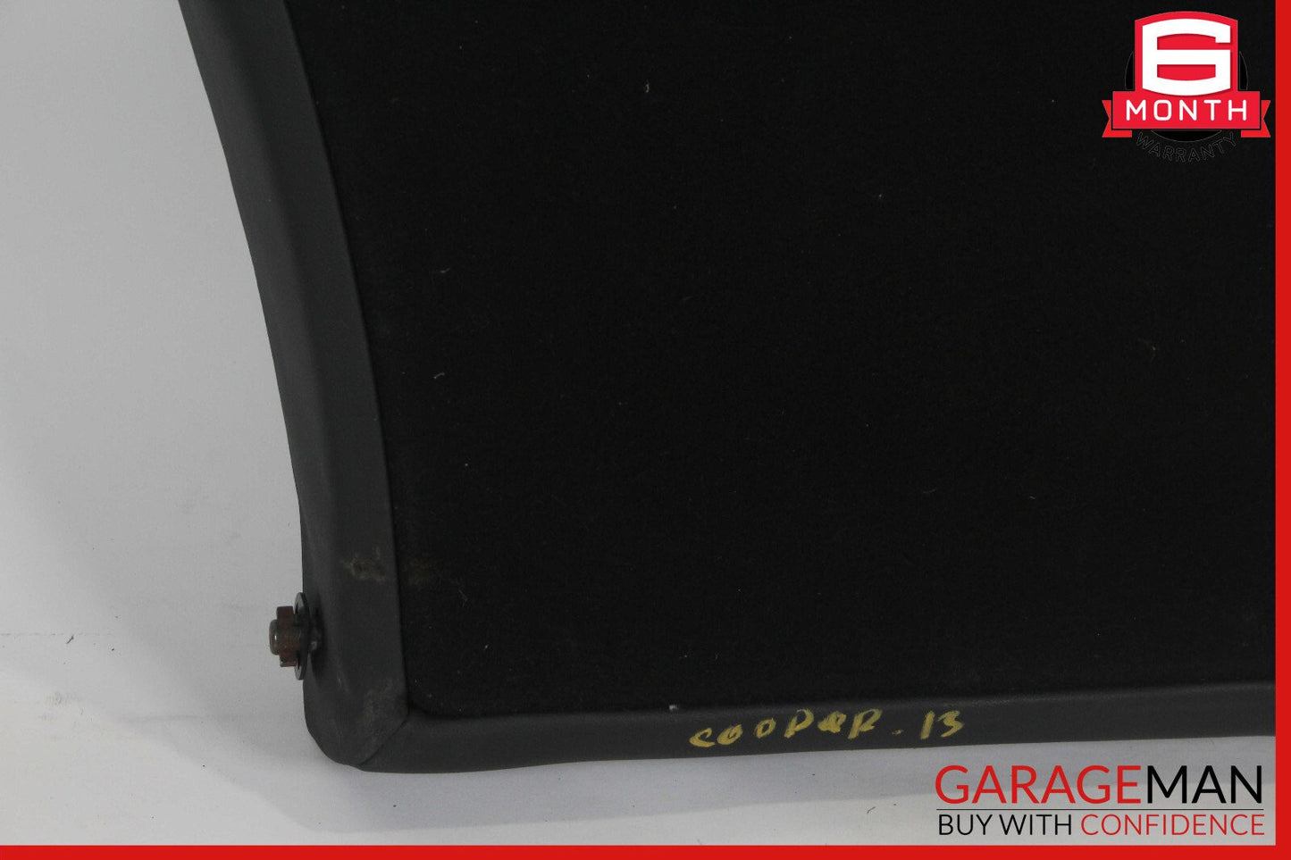 12-15 Mini Cooper Rear Left Top Upper Seat Cushion Cover Black OEM