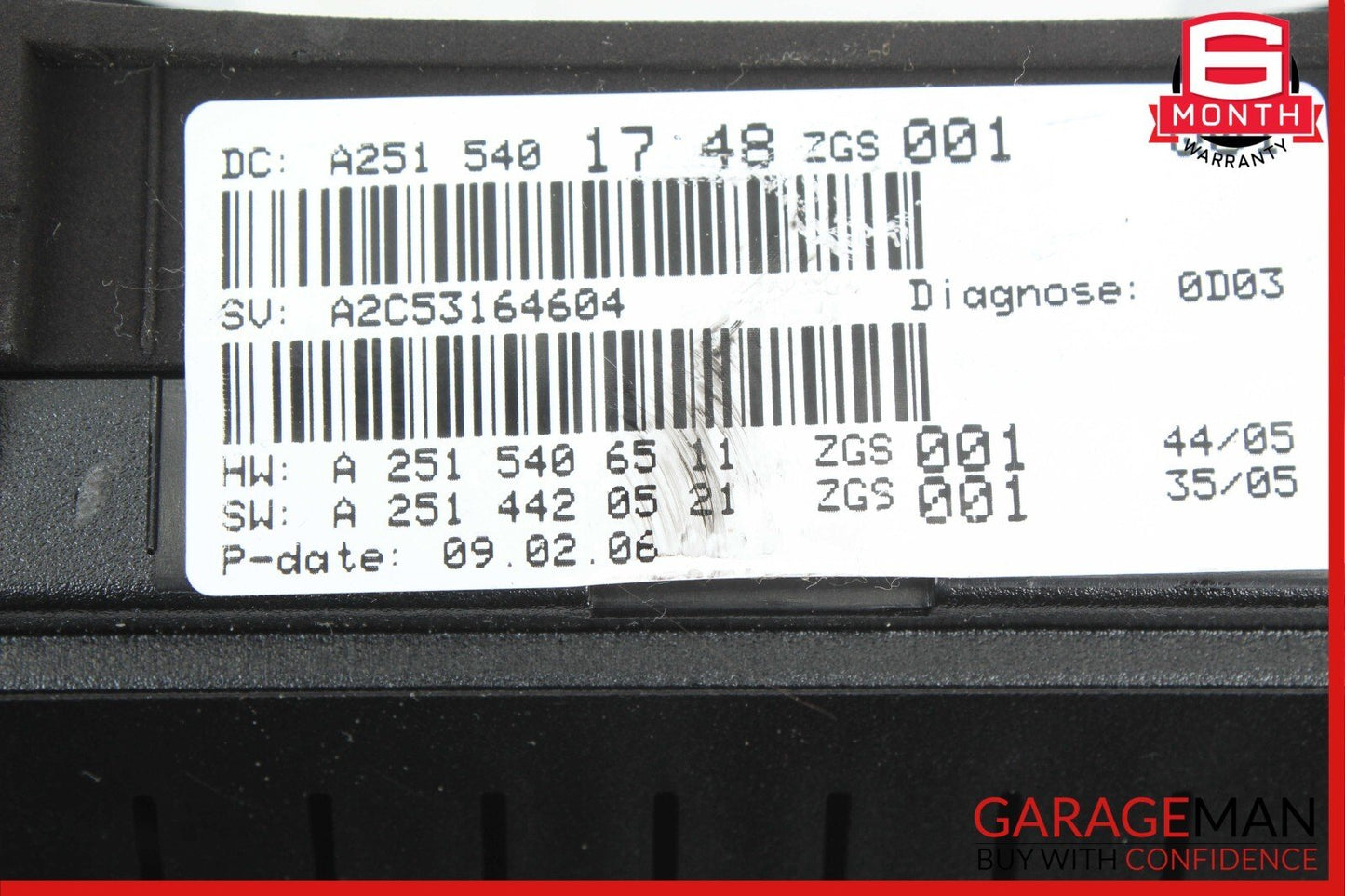 06-07 Mercedes W251 R350 Speedometer Odometer Instrument Cluster Gauge