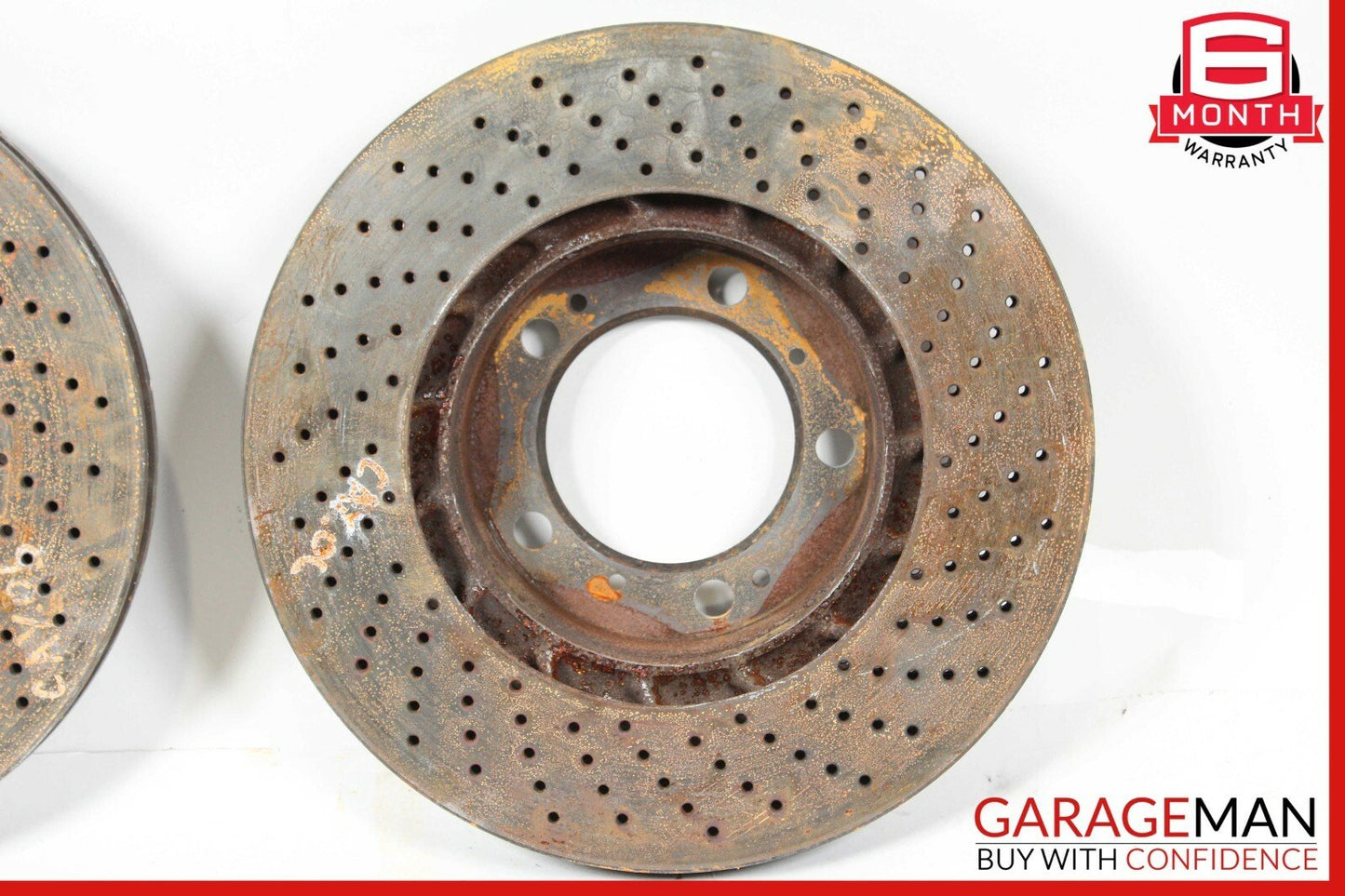 06-12 Porsche Cayman 987 Front & Rear Drilled Slotted Disc Brake Rotor Set of 4