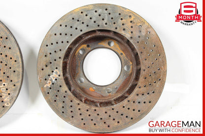 06-12 Porsche Cayman 987 Front & Rear Drilled Slotted Disc Brake Rotor Set of 4
