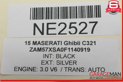 14-21 Maserati Ghibli Quattroporte Levante Alternator Generator 1042106991 OEM