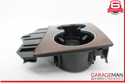 14-17 Mercedes W207 E400 E350 Center Console Cup Holder Compartment Wood OEM