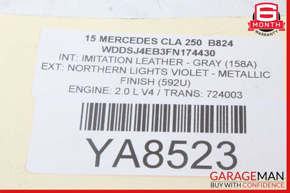 14-20 Mercedes W117 CLA250 Rear Left Driver Side Door Lock Latch Actuator OEM
