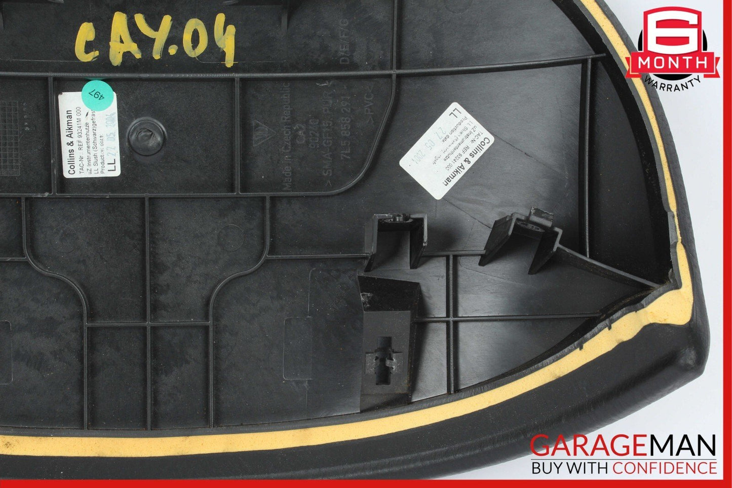 03-10 Porsche Cayenne 955 957 Speedometer Odometer Upper Gauge Trim Cover Black