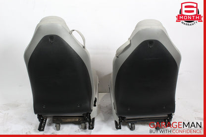 05-11 Mercedes R171 SLK300 Front Complete Seats Cushion Cover Assembly Set Gray