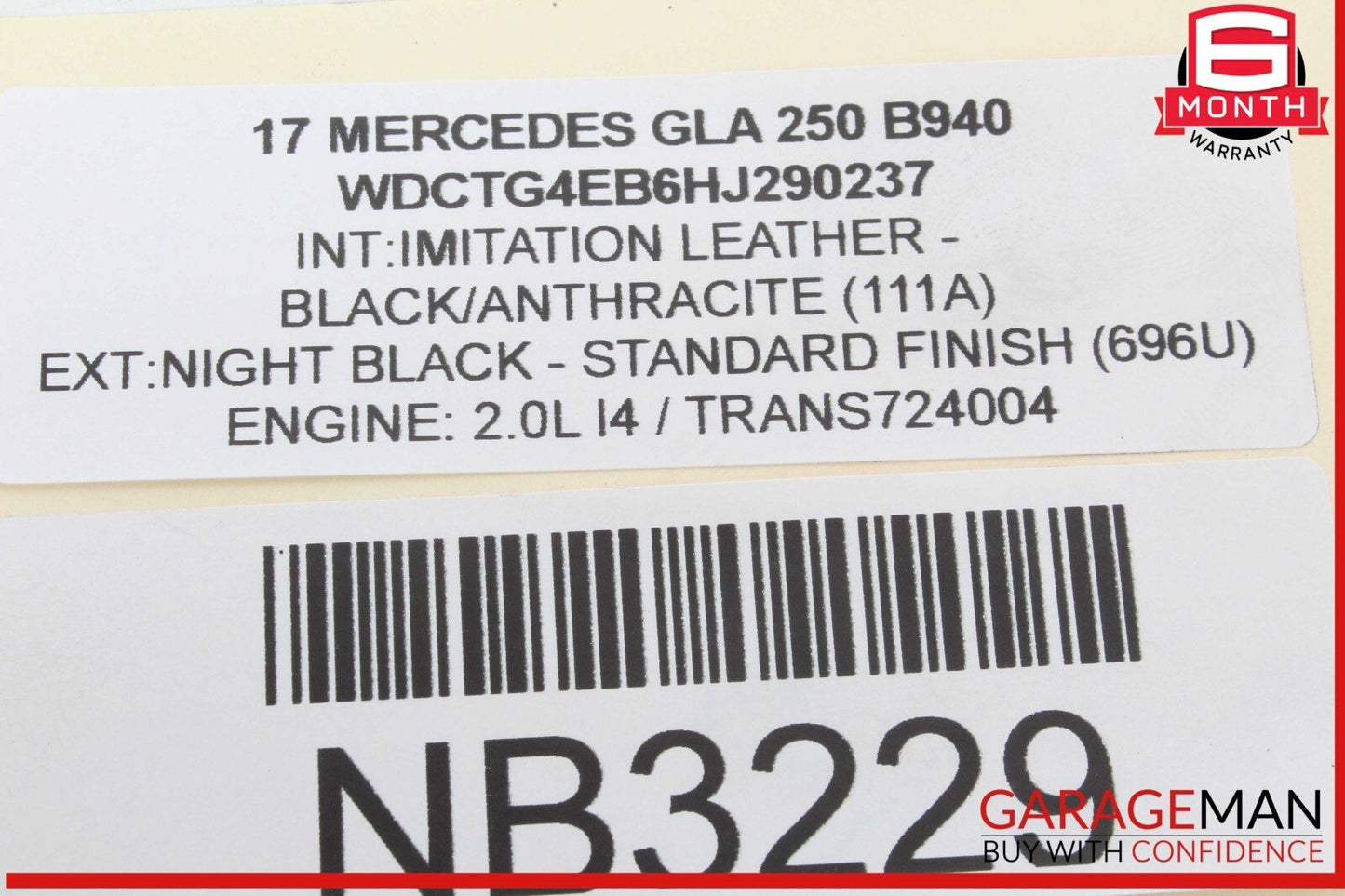 14-20 Mercedes Benz X156 GLA250 Rear Left Lower Control Trailing Arm
