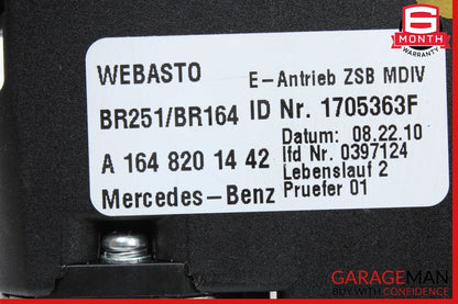 06-13 Mercedes W251 R350 GL550 ML350 Pano Panoramic Sunroof Sun Roof Motor Unit